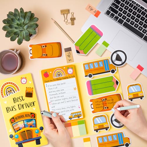 Xqumoi Best Bus Driver Sticky Notes Set Back to School Office Supplies - color: 1pack-bus Driver