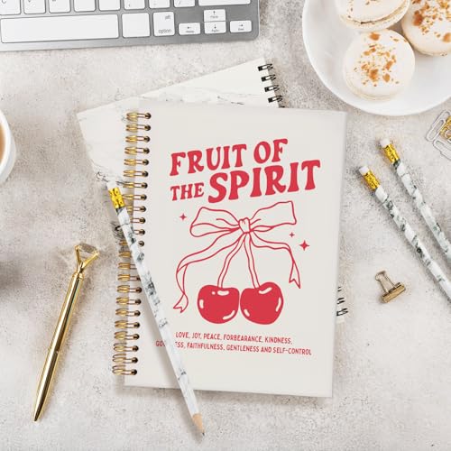 Gift for Woman Fruit of the Spirit Coquette Notebook - color: Cherry - fruit of the spirit