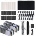 20 Sets Disposable Manicure Kit(20 Set-Black) - size: 20 Set-Black