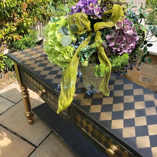 Geometric Stencils for Painting 6" Checkered Honeycomb Stencil - style: Geometric
