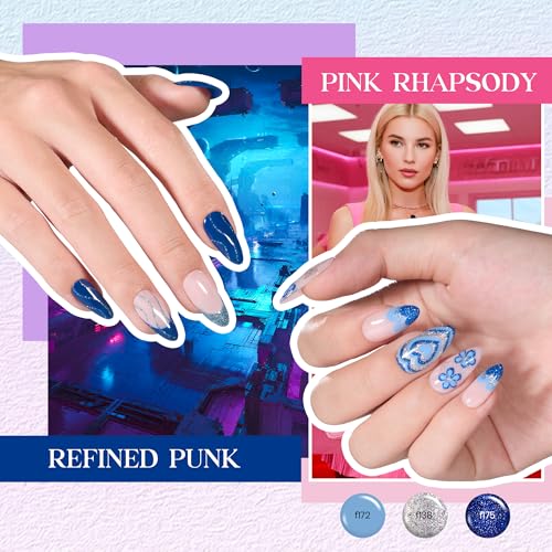 Beetles 50 Colors Gel Liner Nail Polish Set French Tip Nail Art Polish - color: B-Art Painted