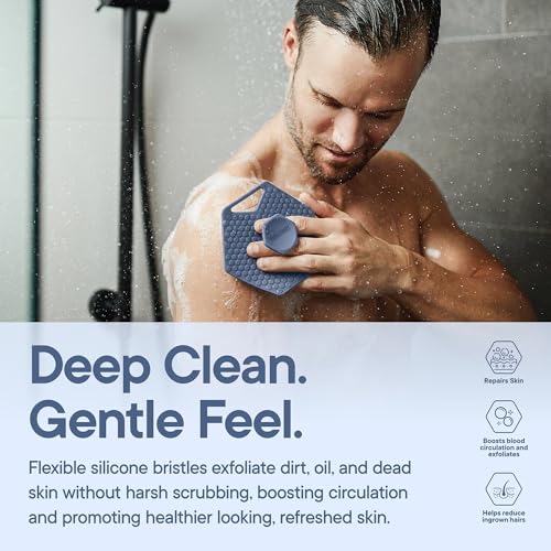 TOOLETRIES Silicone Body Scrubber 2.0, Loofah Alternative - Glacier - color: Glacier