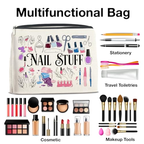 Nail Tech Makeup Bag Gifts for Women Nail Technician Artist - color: J
