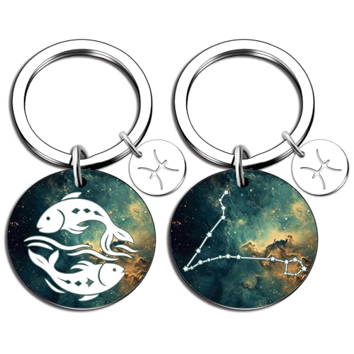 isiyu 12 Constellation Keychain Zodiac Astrology/Birthday For Women Men Adults Boys Girls Horoscope Lovers Gifts For Women - color: Color 6