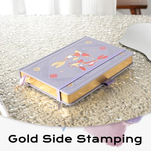 TIEFOSSI A5 Dotted Journal Notebook 190 Pages for Women & Men - color: Light Purple, size: A5-Dotted