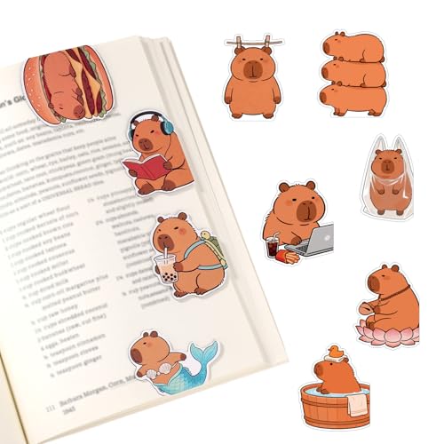 10pcs Animal Magnetic Bookmarks, Cute Animal Bookmarks Adorable Page Marking Accessories for Diaries Planning Manuals & Documents