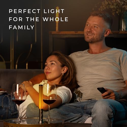 phonar Rechargeable Flameless Candle Lamp, Cordless Ambient Table Light for Bedroom, Romantic Dinner, Restaurant & Cozy Home Decor, Warm Dimmable LED Candlelight