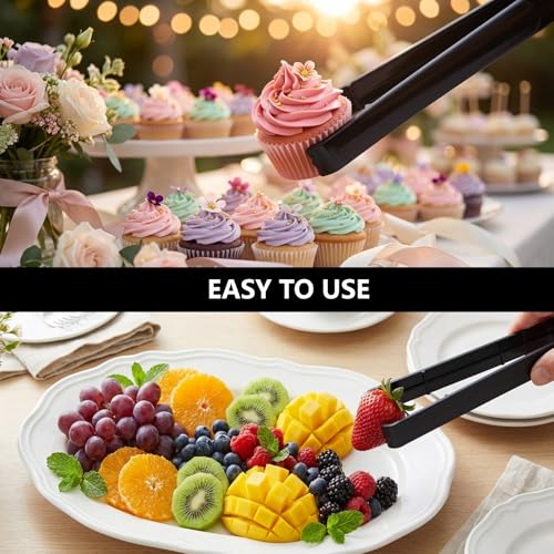 Plastic Serving Tongs Disposable Kitchen Tongs for Food Salad