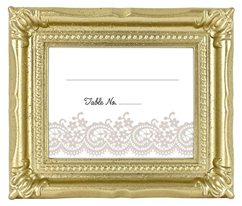 MCS Wedding Photo Frame/Placecard Holder, Glitter Gold, 24Pk - color: Glitter Gold