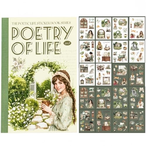 TIAMECH French Countryside Poetic Life Sticker Book - color: Countryside French