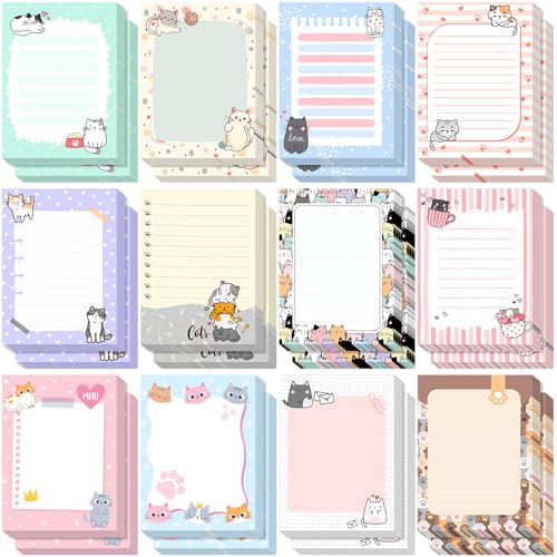 Gilprop 24 Pack Bee Sticky Notes 3x4 Inch, Honeybee Memo Pads, Cat - style: Cat