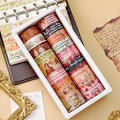 Christian Washi Tape 16 Rolls Aesthetic Decorative Cute Scrapbook Tape - color: Brown Christ
