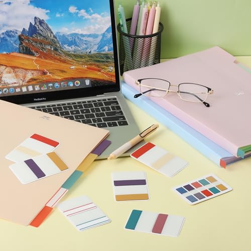 Mr. Pen- Sticky Index Tabs, 500 Pcs, 21 Sets, Colorful - color: Retro