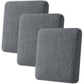 Super Stretch Sofa Cushion Covers (3 Piece, Light Gray) - color: Light Gray, size: 3 Cushion Sofa