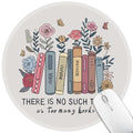 Hancynir Book Floral Round Mouse Pad, Small Cute Mousepad for Office Desk - color: Books Floral