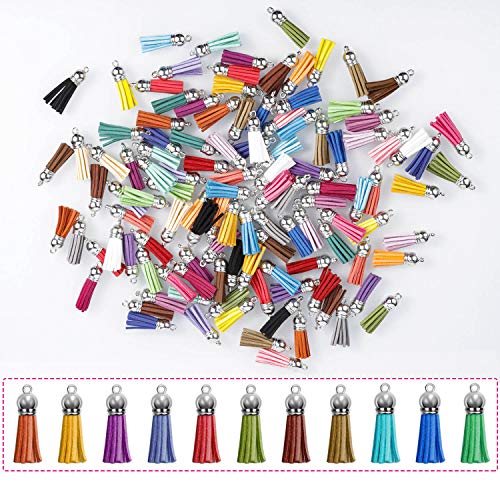 Paxcoo 120pcs Acrylic Keychain Blanks & Rings Bulk for DIY Craft Supplies - color: Multicolors