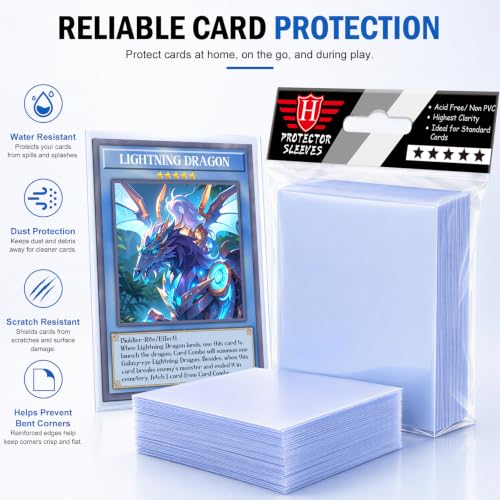 100 Counts Clear Penny Card Sleeves for Trading Cards, Plastic Soft Card Sleeves Card Protectors Fit for MTG Baseball Card, Sports Cards, Game Card Standard Cards - size: 100 PCS