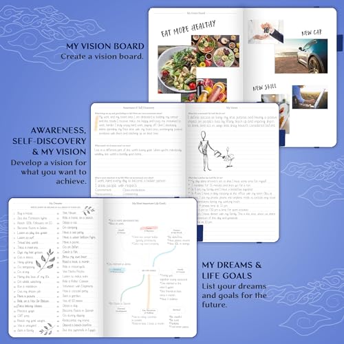 Legend Planner Undated, Weekly & Daily Goal Journal, A5 Royal Blue - color: Royal Blue Gold (Undated), size: A5 (5.5'' x 8.3'')
