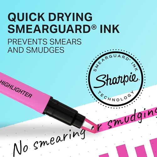 Sharpie Clear View Highlighters, With See-Through Chisel Tip, Assorted Colors, 12 Count - School, Teacher, Office Supplies - size: 1 Count (Pack of 12)