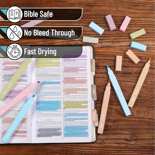 Mr. Pen- Aesthetic Highlighters No Bleed, 8 Pack, Assorted Colors | Chisel Tip, Cute Highlighters Assorted Colors for Journaling, Highlighting, Underlining, Fast Dry, Back to School Supplies - color: Pastel & Vintage Colors, size: 8 Pack