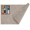 Homaxy PU Faux Leather Placemats for Dining Table, Set of 6, Light Brown - color: Light Brown