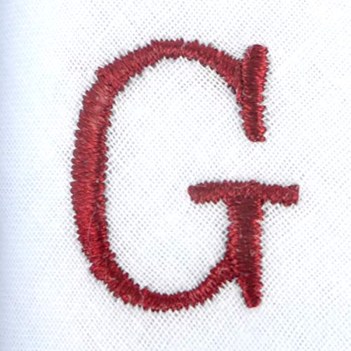 Initial Handkerchief for Men, Monogrammed Boxed 3 Piece Set,100% Cotton - color: G Initial