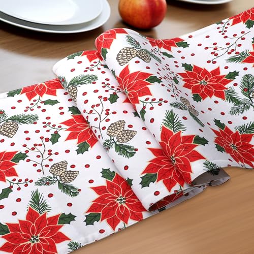 Urban Villa Table Runner Cotton Heavier Quality 14x72 Pine Cone - color: Pinecone Print, size: 14" x 72"