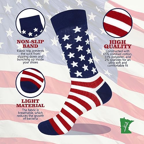 BambooMN Men's Cotton Colorful Design Fashion Novelty Dress Socks - color: Assortment 4b - 4 Pairs, size: 5-9