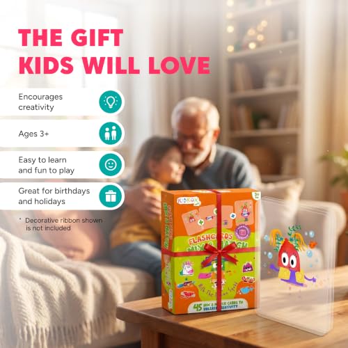 Kidrox Mix & Match Character Building Flash Cards, Transparent Layerable Learning Cards, 45 Pack - color: Mix & Match