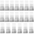 100 Pcs Silver Mini Tassels 13cm/5 Inch with Loops for Bookmarks, Jewelry Making, DIY Projects - color: Silver