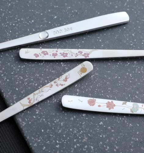 4 Pcs Korean Spoons, Korean Soup Spoon, 8 Inch