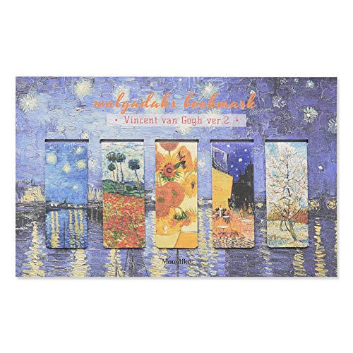 Monolike Magnetic Bookmarks Vincent Van Gogh ver.2, Set of 5 - color: Vincent Van Gogh Ver.2