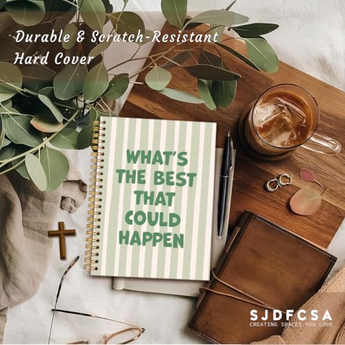 Cute Spiral Notebook Journal for Women, - color: Green-a5