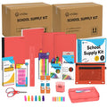 Enday Back to School Supplies for Kids, School Supply Box Grades K-5 (Red, 24 Kits) - color: Red, size: 24 Kits