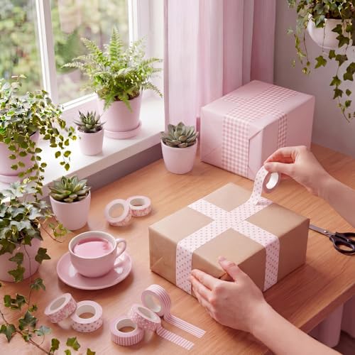 Gueevin 24 Rolls Floral Washi Tapes Set Scrapbook Supplies, Coquette - style: Coquette