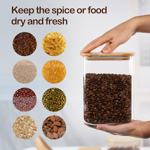 D2scrma 115oz/3.6Qt/3400ml Square Glass Storage Containers with Lids 1-Pack - size: 115oz*1