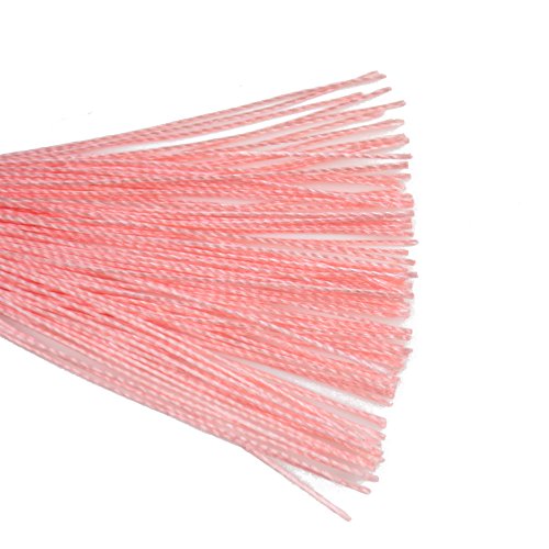 100Pcs 5 Inch Silky Bookmark Tassels for Jewelry, Souvenir(Light Pink) - color: Light Pink