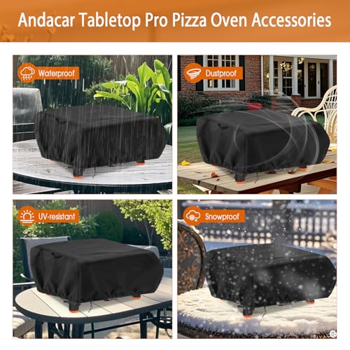 Pizza Oven Cover for Blackstone 2404 Tabletop Pro Pizza Oven - size: 600D-25"L×26"W×11"H