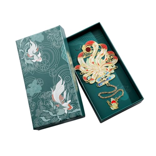 Shan Hai Jing Divine Beasts Bookmark Phoenix Dragon Koi Deer Good Luck Gift - color: Style 6 Gift Boxed