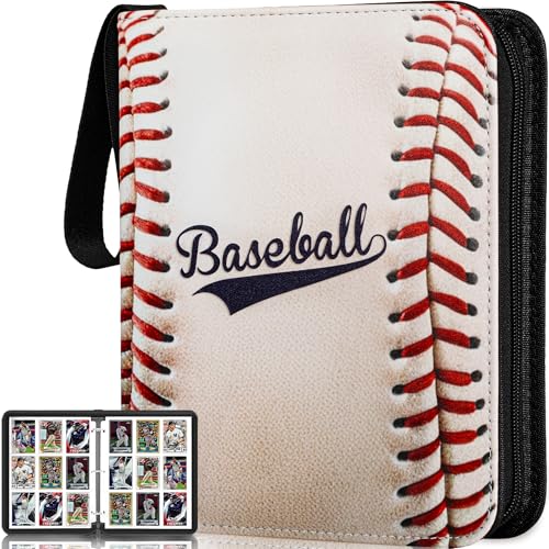 RONMONG Baseball Card Binder, 990 Pockets, Protective Trading Card Album - color: baseball-style 2, size: 990
