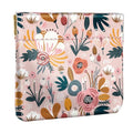 Squeeze Coin Purse Pouch Mini Coin Pocket Portable Change Wallet - color: Pink Flowers, size: Mini (3.54"x3.2")