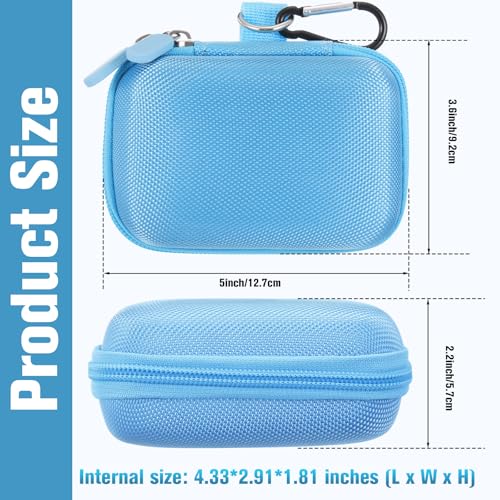 Sanwuta 4 Pcs Travel Card Games Case, Playing Card Case, Eva, Black, Blue - color: Blue