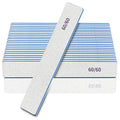 Nail Files-Nail File for Acrylic Nails 12pcs, 60/60 Grit Nail Files Emery Boards for Acrylic Nails, Jumbo File Washable Thick Professional Square Nail File Manicure Tools for Nail Tech - size: 60/60 grit
