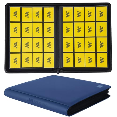 16 Pocket Trading Card Binder,Holds 1024 Standard-Size Card - color: Dark Blue