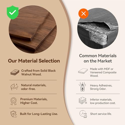 Black Walnut Wooden Jewelry Box with Feet, 3 Layer Organizer for Women - color: 3 Layer with Feet