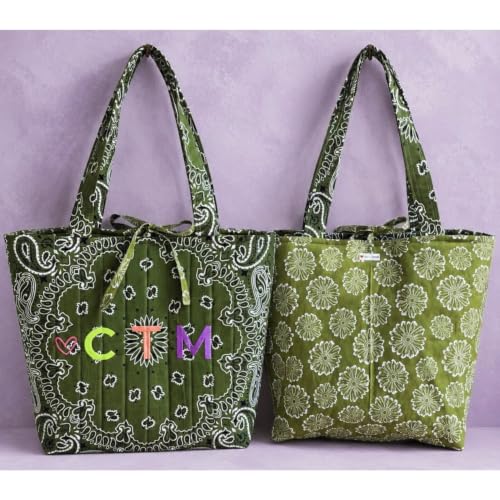 The Peacock Crew Premium Soft Cotton Bandanas Pack for Men and Women Paisley 22 x 22 inches - color: Pack of 10 Olive Green