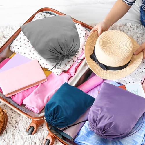 20 Pcs Satin Game Storage Bags for Women Men, S,M,L, Blue and Purple - color: Blue and Purple, size: S,M,L