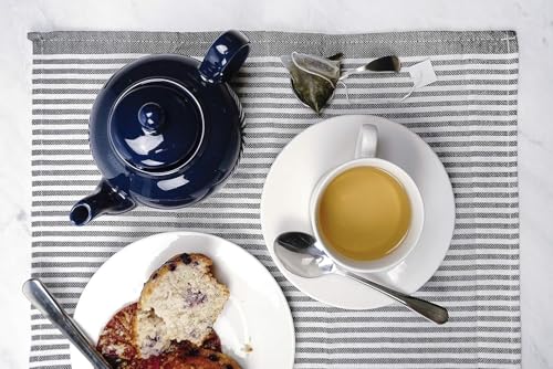 RSVP International Stoneware Teapot Collection, Microwave and Dishwasher Safe, 16 oz, Blue - color: Blue, size: 16 oz