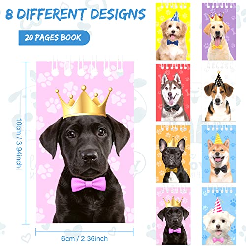 Gersoniel 24pcs Vet Tech Gift Mini Dog Notebook Party Favor for Kid, Vivid - style: Vivid Style