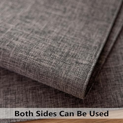Demetex Placemats Table Mats Set of 6 Heat Resistant Washable Cloth Place Mats for Dining Table Holiday, Dark Grey - color: Dark Grey, size: Placemats set of 6